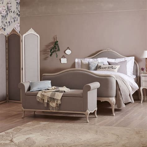 Multipurpose bed end bench ottoman footstool tufted upholstered entryway bedroom. John Lewis & Partners Rose Mist Ottoman Blanket Box ...
