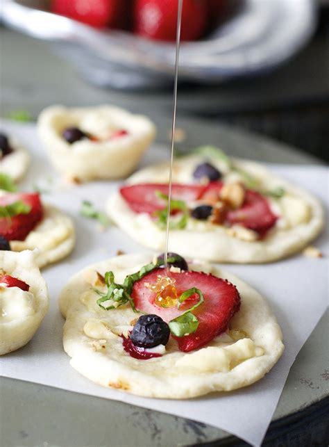 These Light Strawberry And Honey Goat Cheese Bites Are A Simple Yet