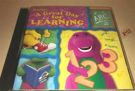 Barneys Great Day For Learning Cd Purple Dinosaur Barney And Friends Abc 123 45 99 Picclick