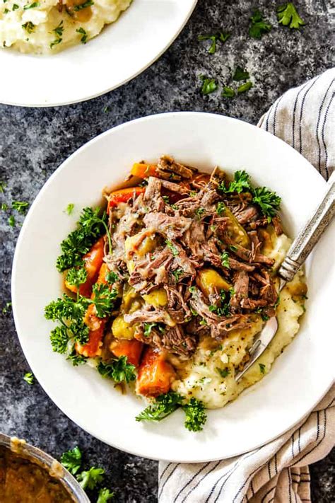 This mississippi pot roast is succulent and full of flavor! Mississippi Pot Roast - Carlsbad Cravings