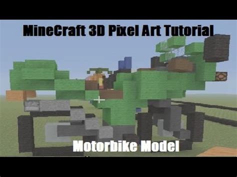 MineCraft 3D Pixel Art Tutorial - Motorbike Model - YouTube Convert any image to minecraft blocks.