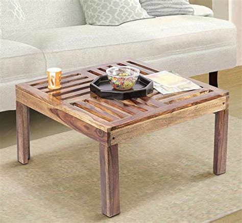 Buy Ikiriya Sheesham Wood Square Center Coffee Table For Living Room