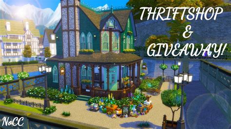 Thriftshop Speedbuild And Giveaway The Sims 4 Youtube