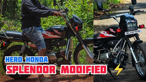 Splendor Modified Kerala ⚡ Hero Honda Splendor Modified Modified