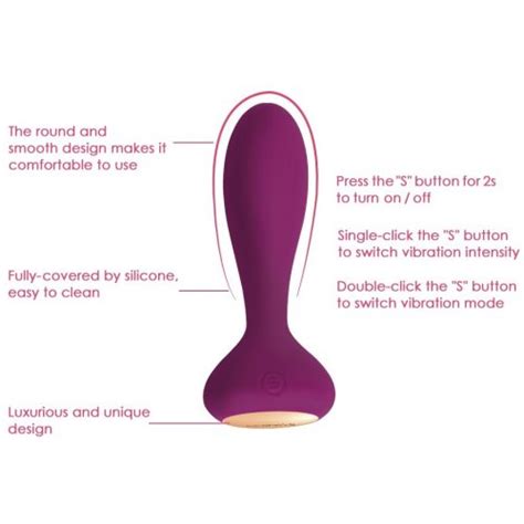 svakom julie flexible wearable vibrating anal toy with remote violet sex toys at adult empire