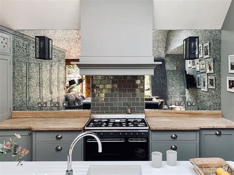 Antique Mirror Splashback New In Stock Antique Mirror Splashback Kitchen Ideas Kitchen Design