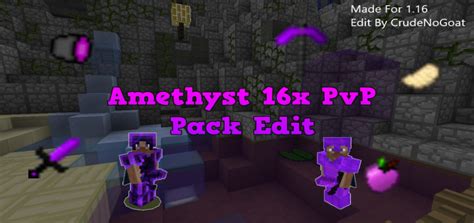 116 Amethyst 16x Pvp Pack Edit Purple Mcpe Texture