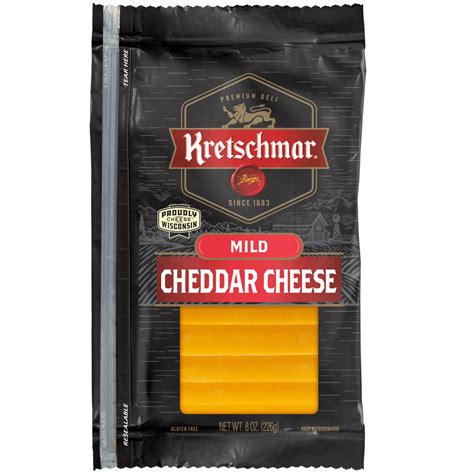 Pre Sliced Mild Cheddar Cheese Kretschmar
