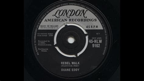 Duane Eddy Rebel Walk 45 Rpm Youtube