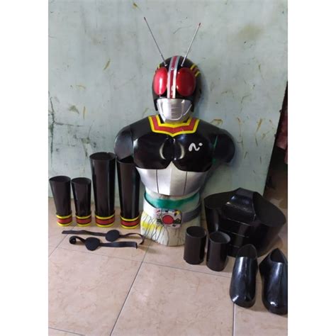 Jual Kostum Ksatria Baja Hitam Kamen Rider Black Shopee Indonesia