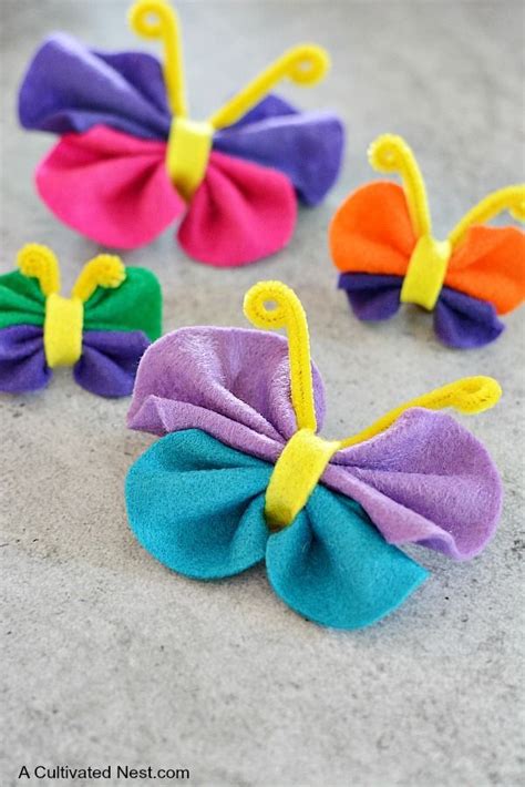 Diy Felt Butterfly Craft There Are So Many Things To Do With This