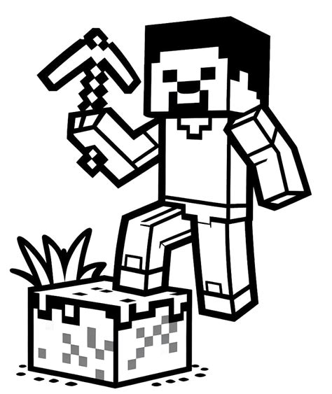 Minecraft Worksheet Image Coloring Page Download Print Or Color