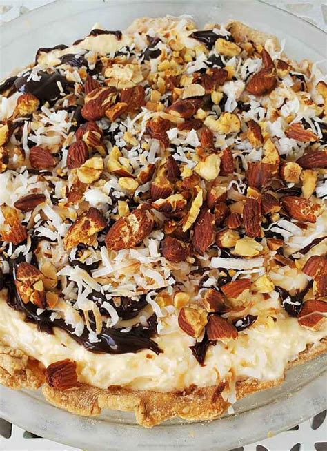 No Bake Almond Joy Pie Whats Cookin Italian Style Cuisine