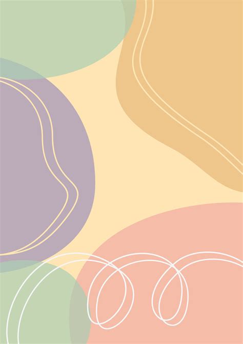 Organic Abstract Pastel Shapes Background Minimalist Aesthetic 6051624