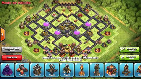 Clash Of Clans TH10 New TROPHY BASE 275 Walls YouTube