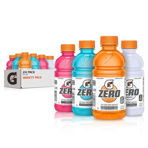 Gatorade G Zero Sugar Flavor Variety Pack Thirst Quencher Sports Drink