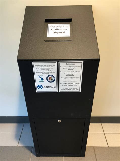 Prescription Drop Off Box Department Of Public Safety Grand Valley