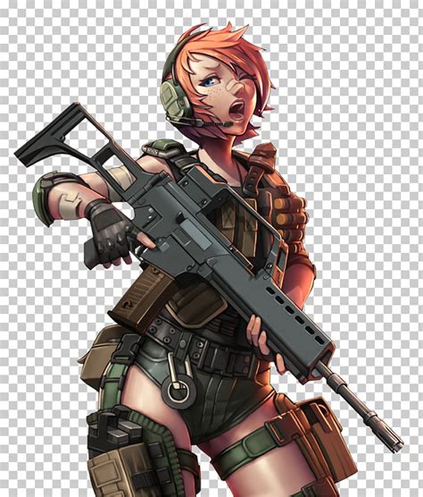 Anime Girl Soldier Png