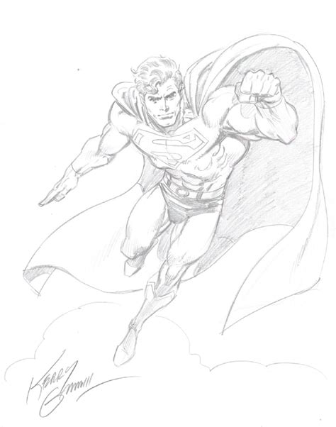 Superman By Kerry Gammill In Matthew Ps Superman Sketches Comic Art