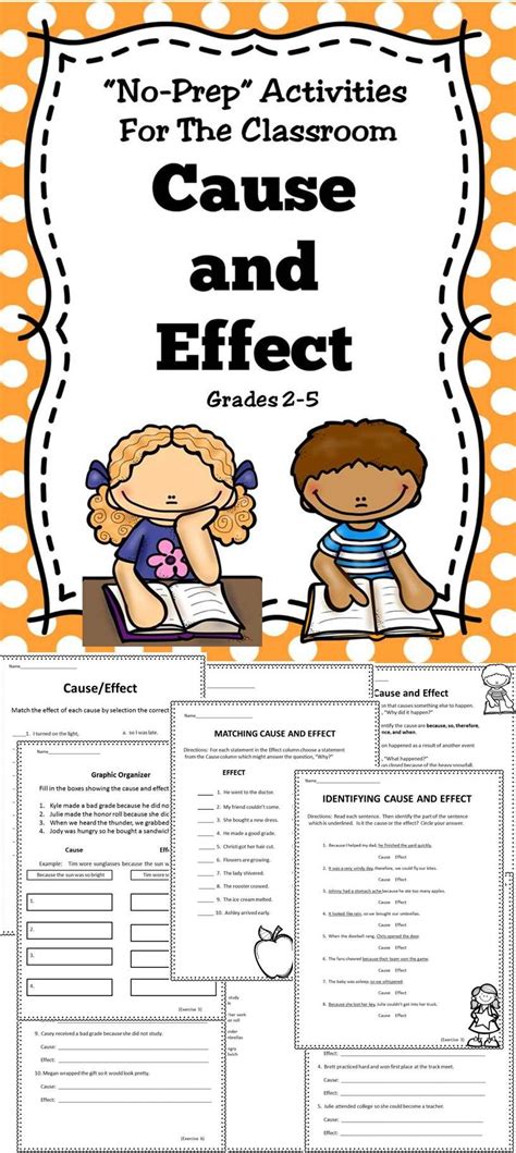 Cause And Effect Cause Effect Activities Cause Effect Book Activities