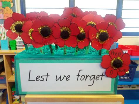 My Prep Class Made This For Our Anzac Poppy Garden Anzac Day