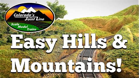 How To Make Easy Hills And Mountains For Model Train Layouts And Dioramas
