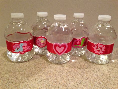 Water Bottles I Decorated For The Preschool Valentines Day Party Diy