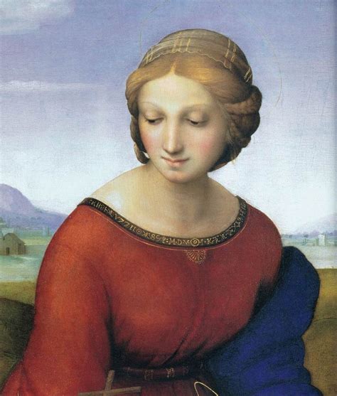 Raphael Detail From The Madonna Of The Meadow Raffaello Madonna