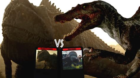 T Rex Vs Spinosaurus And Giganotosaurus Jurassic Park 3 And Jurassic