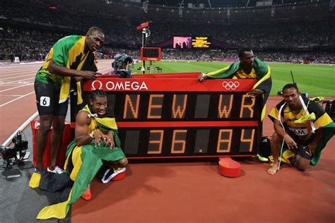 Elsewhere, two athletes set their personal best on the tracks of men's 100m race. VIDEO: Usain Bolt Leads Jamaica To 4x100m Relay World ...