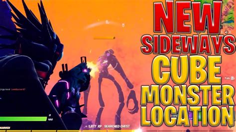 Where To Find The New Sideways Cube Monster Boss In Fortnite Chapter 2