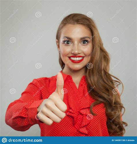 Thumb Up Happy Woman Hand Showing Thumb Up Stock Photo Image Of