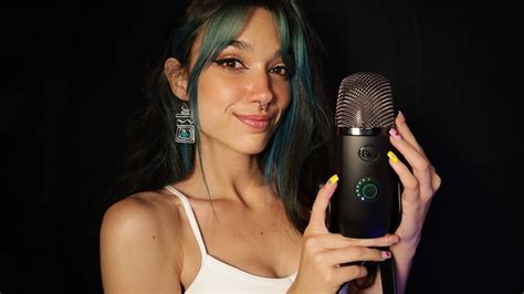ASMR Blue Yeti Triggers Whispers Mouth Sounds Tapping Para Dormir