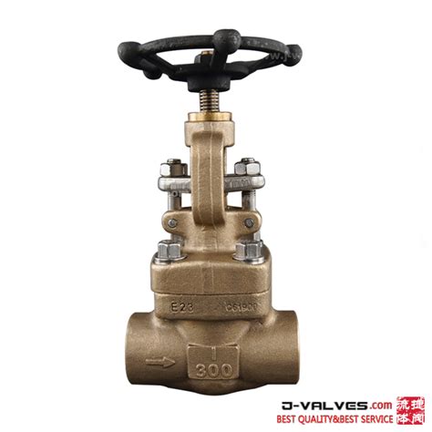 Api602 Class 300 Forged Steel Bronze B148 Socket Welded Gate Valve From China Manufacturer