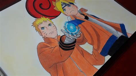 Speed Drawing Boruto E Naruto Boruto Naruto The Movie Youtube