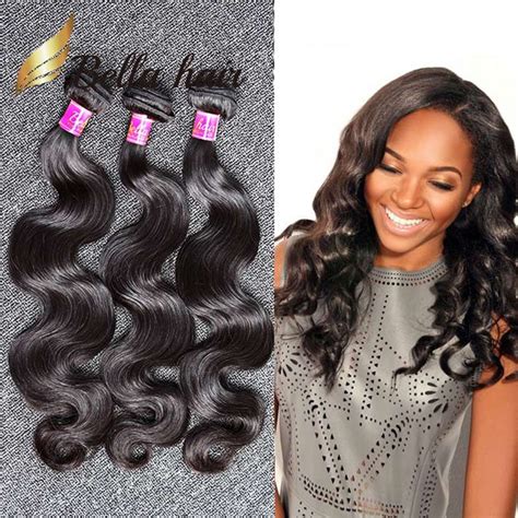 Malaysia Human Hair Weave Natural Black Color Wavy Body Wave Unprocessed Hair Weaves