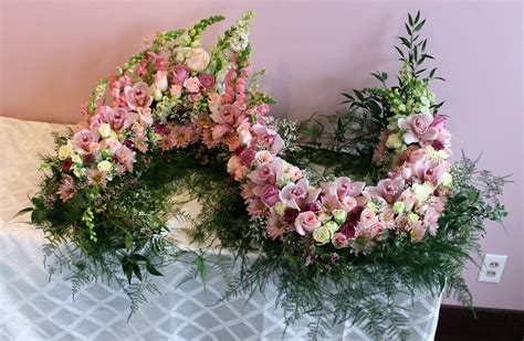 These are arranged in the form of flower bouquets and baskets. "S" Shaped Urn Arrangement created for an Urn Picture of ...