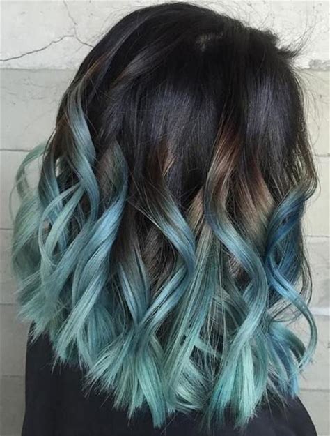 33 Blue Ombre Hair Color Trend In 2019 Brown Ombre Hair Blue Ombre