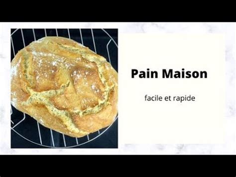 Recette de pain maison sans machine : Recette pain maison facile et rapide - YouTube