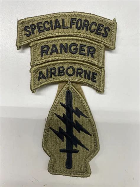 Special Forces Command Ocp Ssi Patch Airborne Ranger Sf Tab With