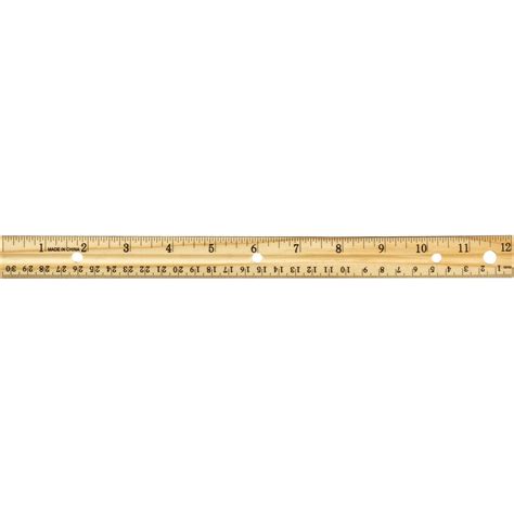 Officemate Oic 12 Inch Wood Ruler Box Of 12 66009