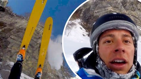 Man Skis Off Cliff And Survives Follow Up Miracle On The Mountain