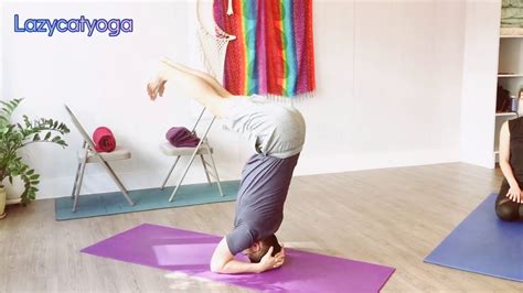 You can place a folded blanket or yoga mat underneath your. Headstand for intermediate practitioners - YouTube