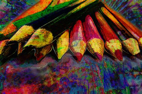 Colored Pencils Abstract Art By Blakehenryrobson On Deviantart