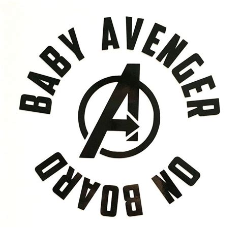 Baby Avenger On Board Vinyl Decal Sticker Baby Avengers Avengers