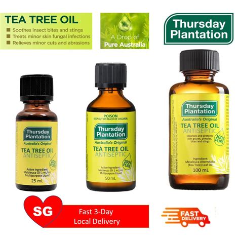Thursday Plantation Tea Tree Oil 100 Pure 25ml50ml100ml Australia