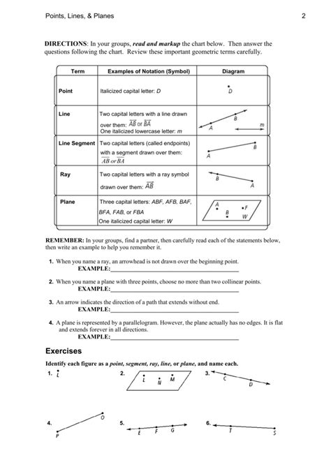 Points, Lines, & Planes