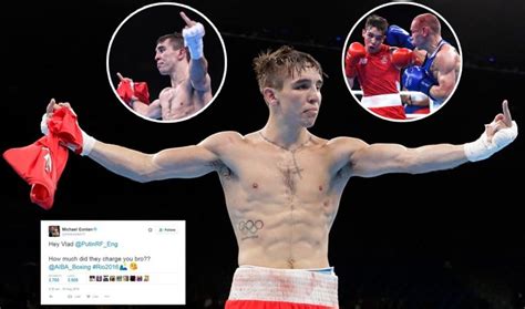 irish boxer michael conlan gives judges the finger and tweets putin after defeat to russian