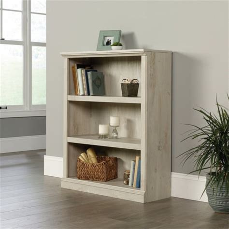Pemberly Row 3 Shelf Bookcase In Chalked Chestnut 1 Fred Meyer