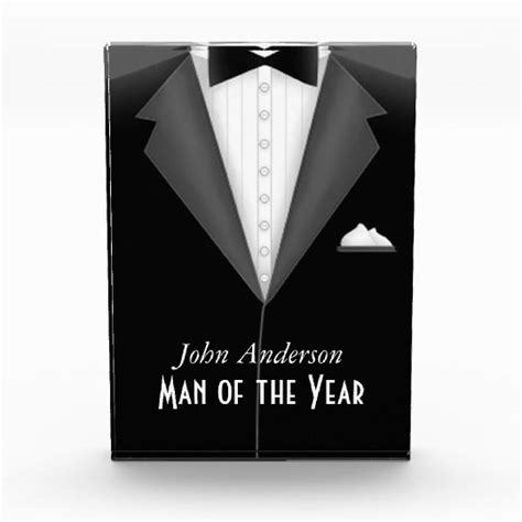 Custom Man Of The Year Award Plaque Zazzle